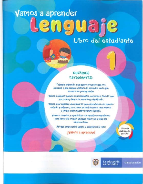 Vamos a Aprender Lenguaje 1 – Libro del Estudiante