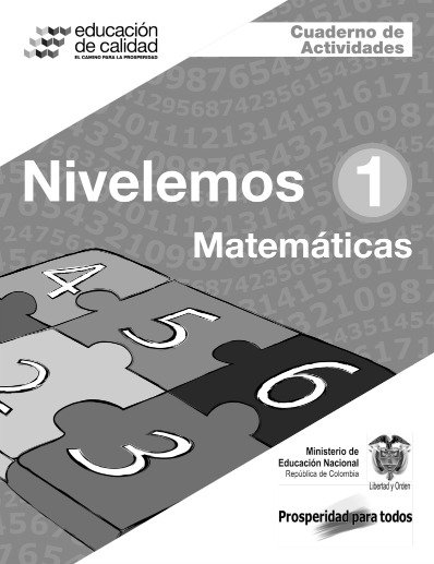 Cuadernillo de actividades Matemática Grado 1 Nivelemos