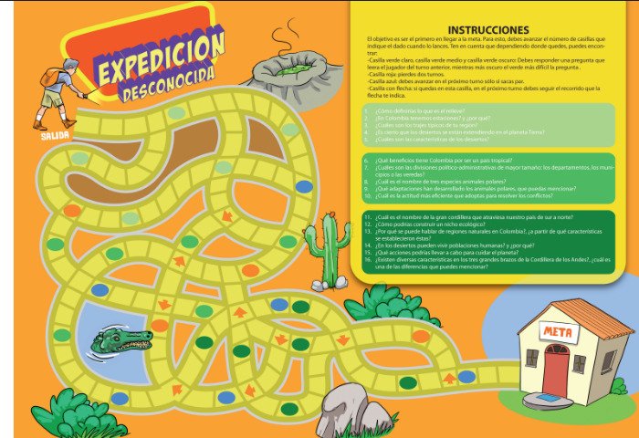 Expedición desconocida cuarto grado ciencias sociales