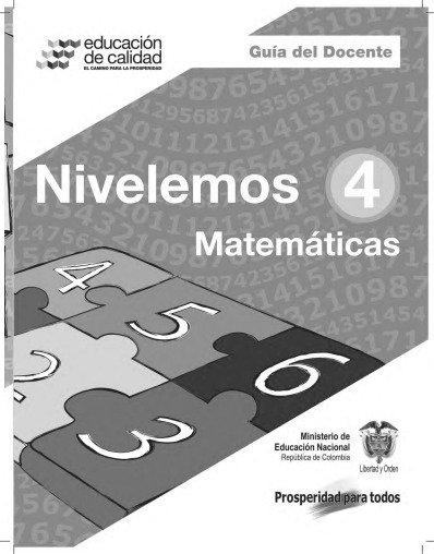 Guía docente Matemáticas Grado 4 Nivelemos