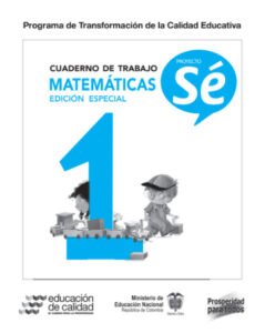Cuaderno de trabajo matemáticas 1 proyecto sé