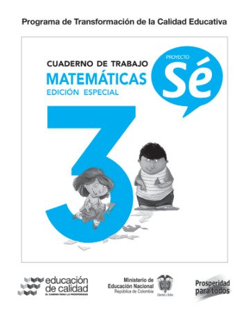 Cuaderno de trabajo matemáticas 3 proyecto sé