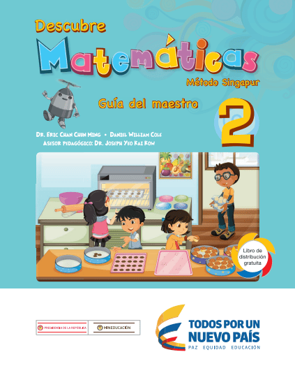 Descubre Matemáticas Método Singapur Guía del Maestro 2