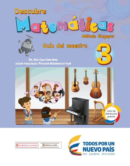 Descubre Matemáticas Método Singapur Guía del Maestro 3